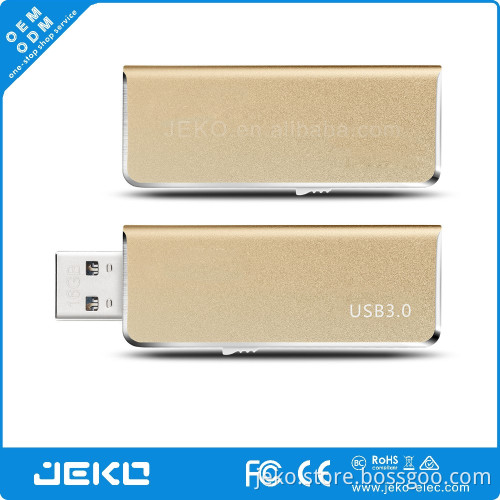 Bulk items retractable metal 2G USB flash drives suitable for USB2.0 USB3.0
